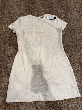 City Triangles Cream Mini Dress